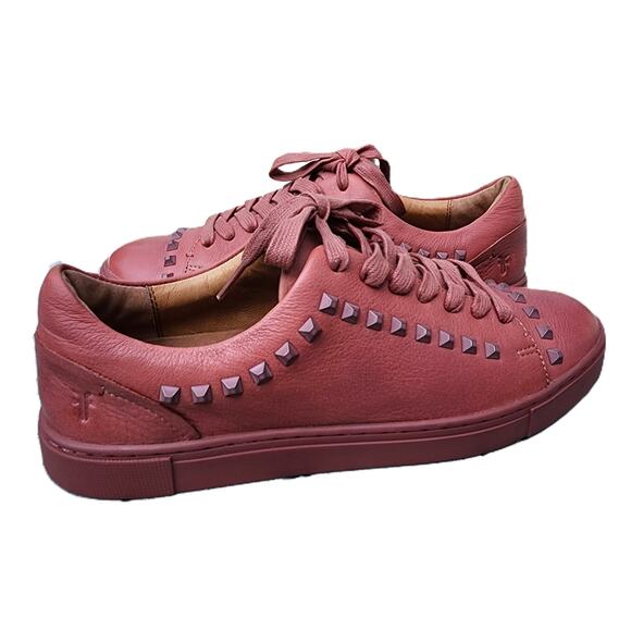 Frye Ivy Deco Stud Premium Leather Low Top Sneaker 9 - Picture 10 of 10